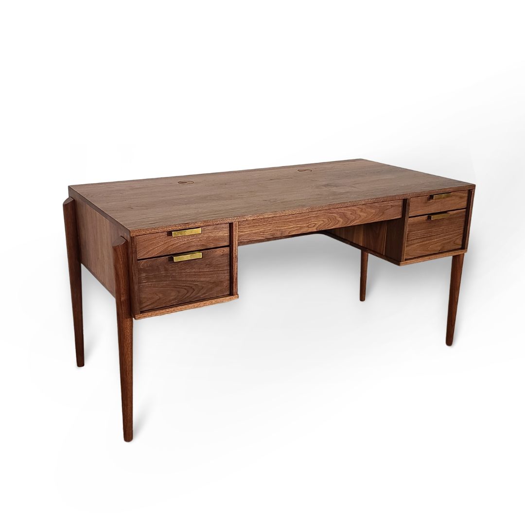 Apollo Solid Wood Executive Desk - Handcrafted in Columbus, Ohio