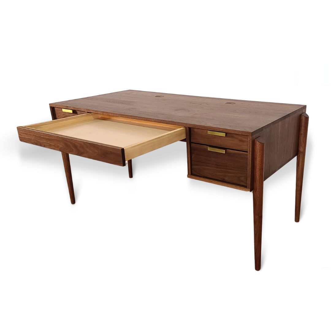 Apollo Solid Wood Executive Desk - Handcrafted in Columbus, Ohio