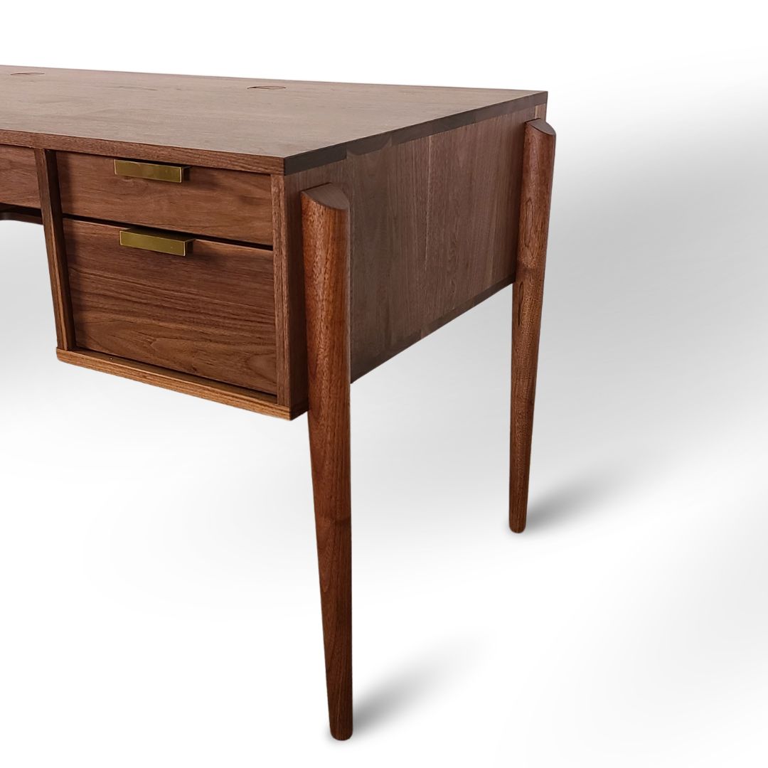 Apollo Solid Wood Executive Desk - Handcrafted in Columbus, Ohio